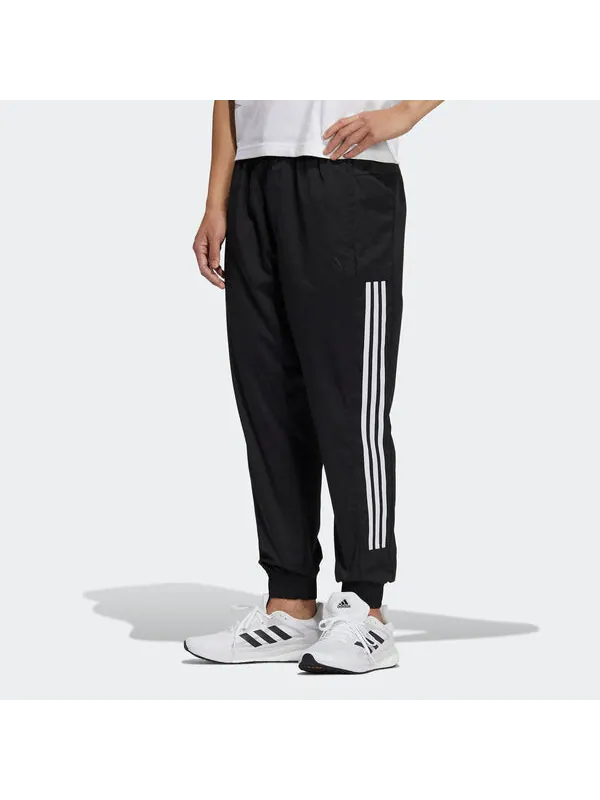 Спортивные штаны adidas Summer Wv Pants Sports Woven Bundle Feet Long Pants Black — изображение 2 из 4, черный