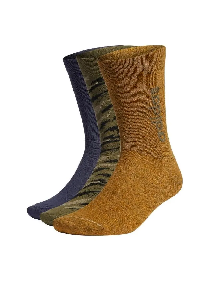 Носки adidas neo Casual Sports Socks Unisex 3 Pairs Blue / Green / Brown — изображение 1 из 1, синий