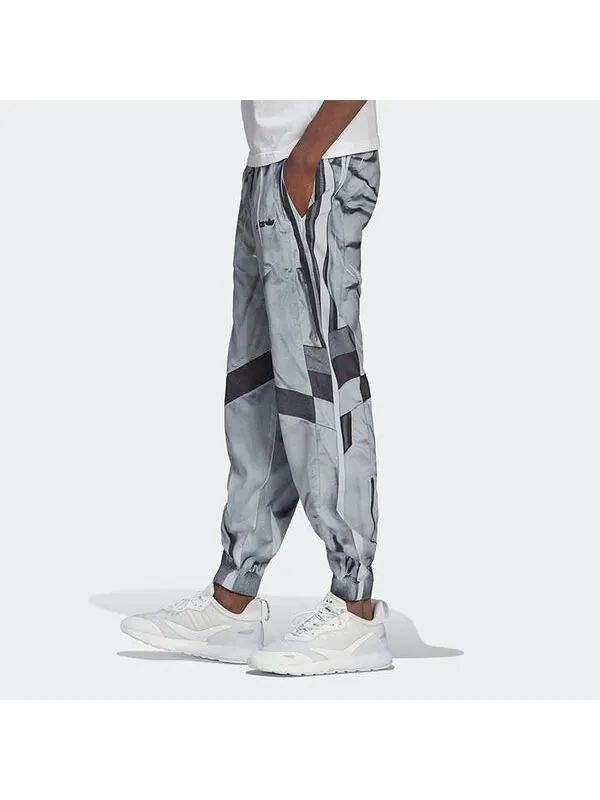 Спортивные штаны Men's adidas originals Logo Colorblock Printing Lacing Bundle Feet Sports — изображение 2 из 4, мульти