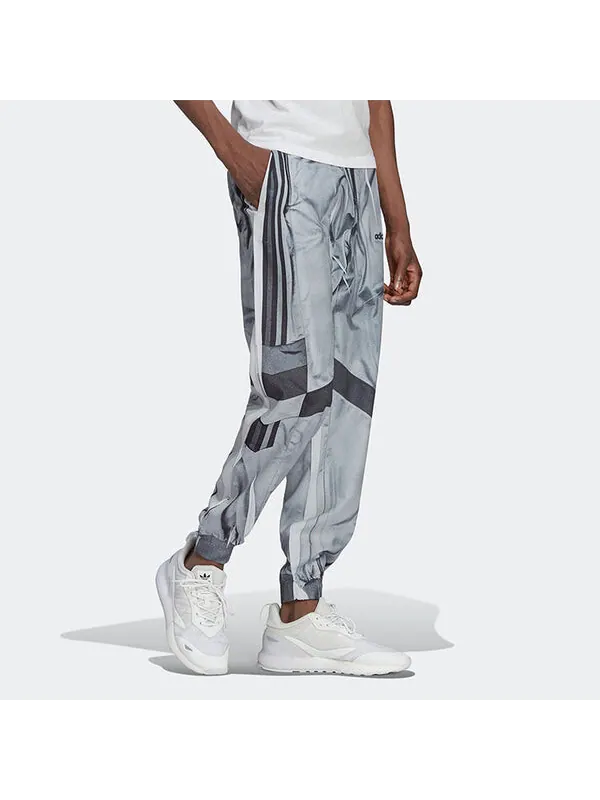 Спортивные штаны Men's adidas originals Logo Colorblock Printing Lacing Bundle Feet Sports — изображение 4 из 4, мульти