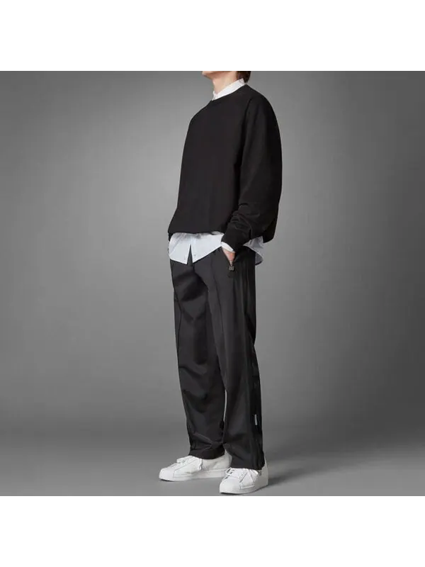 Толстовка Men's adidas originals Solid Color Loose Casual Round Neck Pullover Black — изображение 4 из 4, мульти