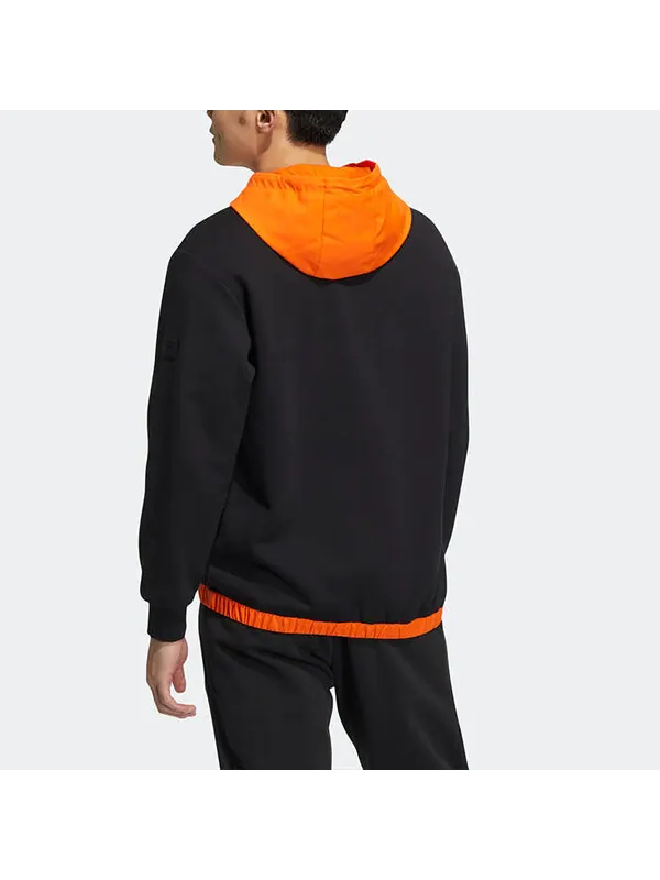 Толстовка Men's adidas neo Contrasting Colors Thicken Sports Pullover Black — изображение 3 из 4, мульти