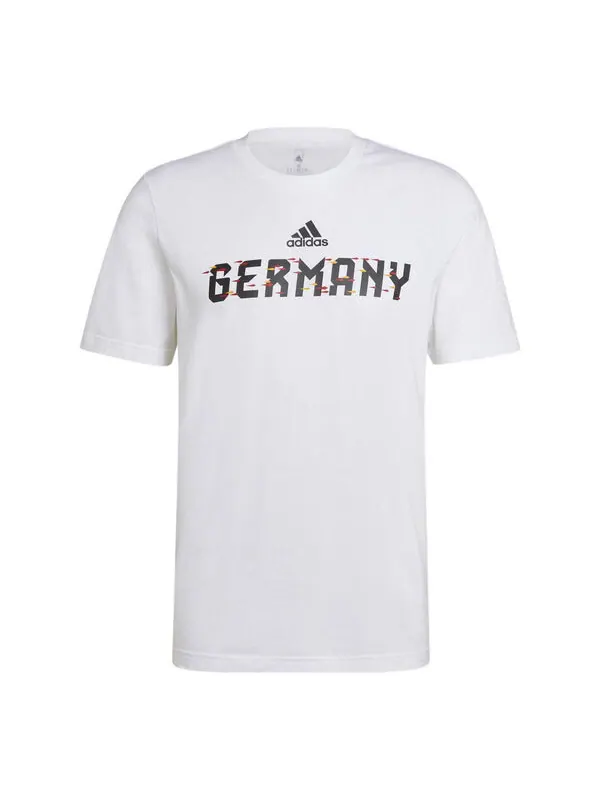 Футболка чемпионат мира по футболу ФИФА 2022 Германия футболка Adidas — изображение 1 из 4, белый/черный