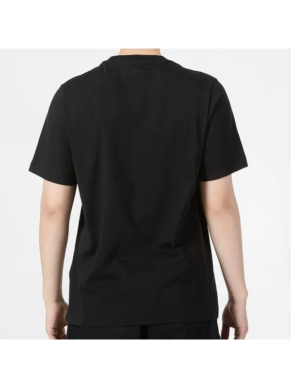 Футболка adidas neo Athleisure Casual Sports Breathable Alphabet Logo Solid Color Round Neck Short — изображение 4 из 4