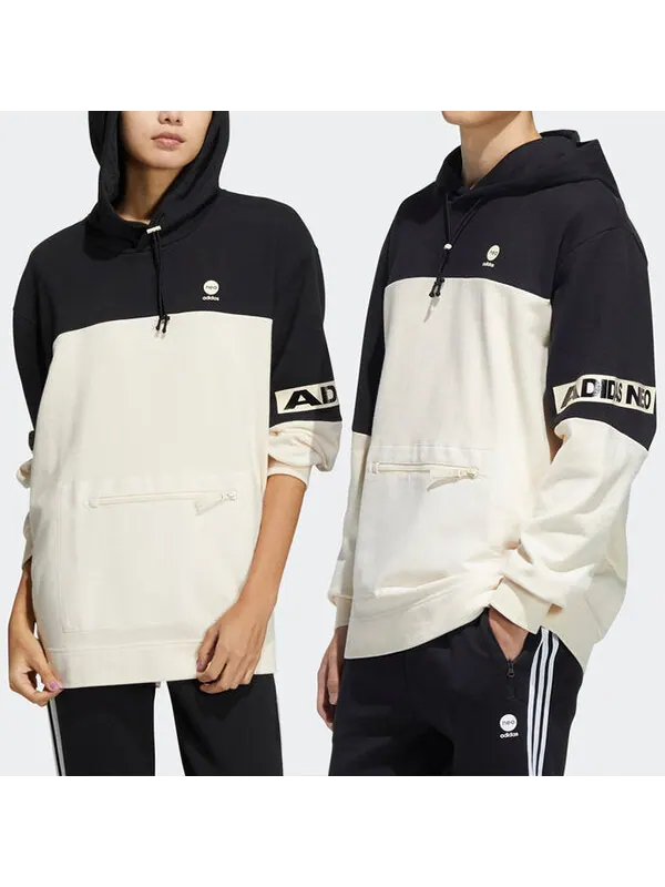 Толстовка adidas neo Casual Sports Couple Style Creamy White — изображение 3 из 4, мульти