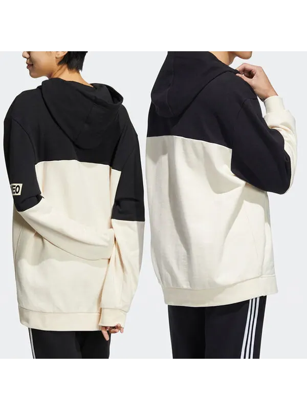 Толстовка adidas neo Casual Sports Couple Style Creamy White — изображение 4 из 4, мульти
