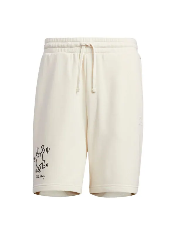 Шорты men's neo x . crossover cartoon pattern stripe athleisure casual sports shorts beige Adidas — изображение 1 из 4