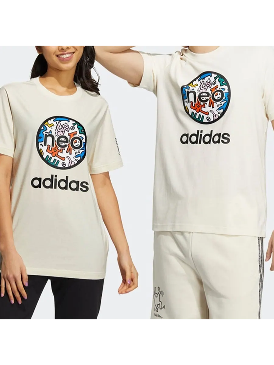 Футболка adidas neo x keith haring logoT — изображение 3 из 5, белый