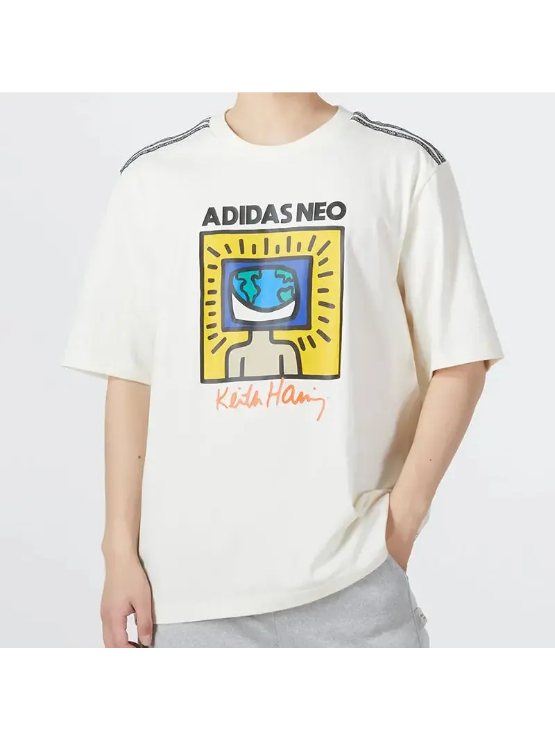 Футболка Adidas Neo — изображение 3 из 5, кремовый