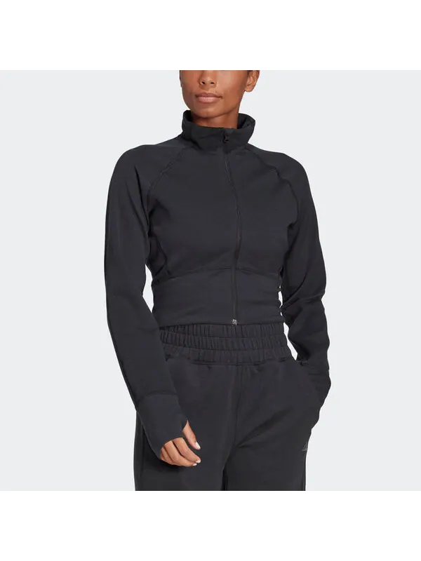 Куртка укороченная куртка aeroready studio Adidas — изображение 2 из 3, черный
