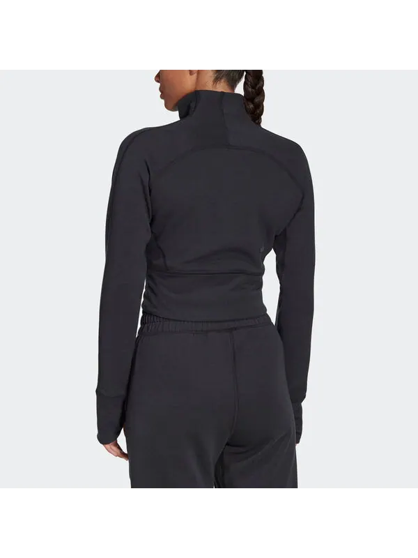 Куртка укороченная куртка aeroready studio Adidas — изображение 3 из 3, черный