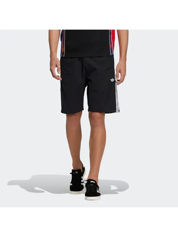 Шорты originals manga short 1 character printing sports shorts black Adidas — изображение 2 из 4, черный