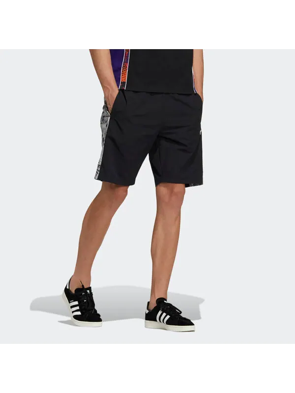 Шорты originals manga short 1 character printing sports shorts black Adidas — изображение 4 из 4, черный