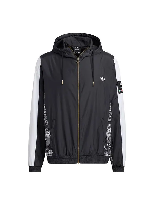 Куртка adidas originals Zipper Sports Hooded Jacket Black — изображение 1 из 4, черный