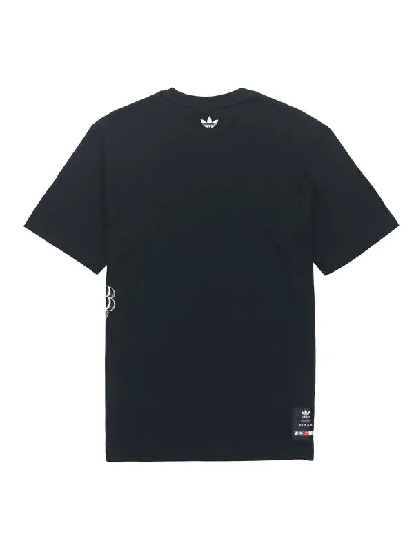 Футболка originals x pixar crossover logo printing round neck short sleeve black Adidas — изображение 2 из 4, черный