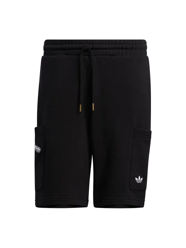 Шорты originals x disney crossover manga short 2 strawberry bear embroidered sports shorts black Adidas — изображение 1 из 4
