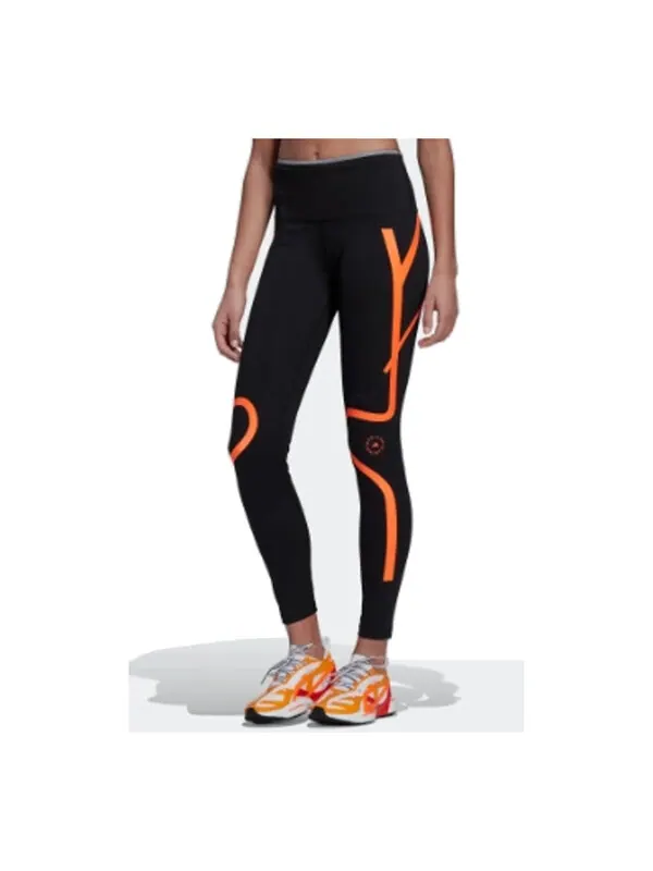 Леггинсы от stella mccartney леггинсы truepace running Adidas — изображение 2 из 3, черный/оранжевый