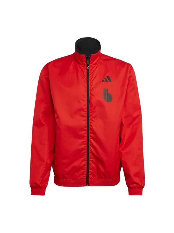 Куртка adidas World Cup Belgium Reversible Jacket 'Black Red' — изображение 1 из 4, черный/красный