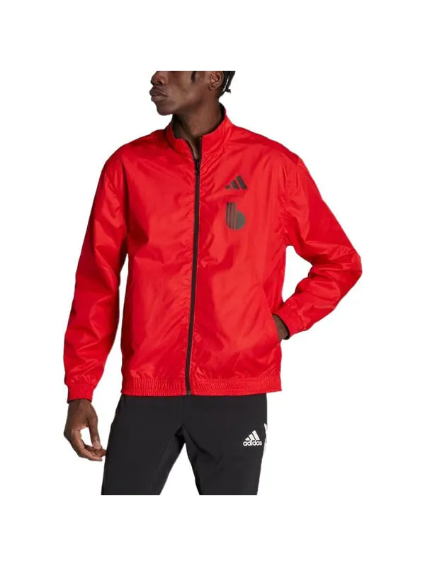 Куртка adidas World Cup Belgium Reversible Jacket 'Black Red' — изображение 2 из 4, черный/красный