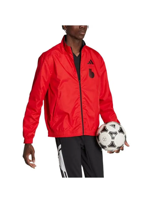 Куртка adidas World Cup Belgium Reversible Jacket 'Black Red' — изображение 4 из 4, черный/красный