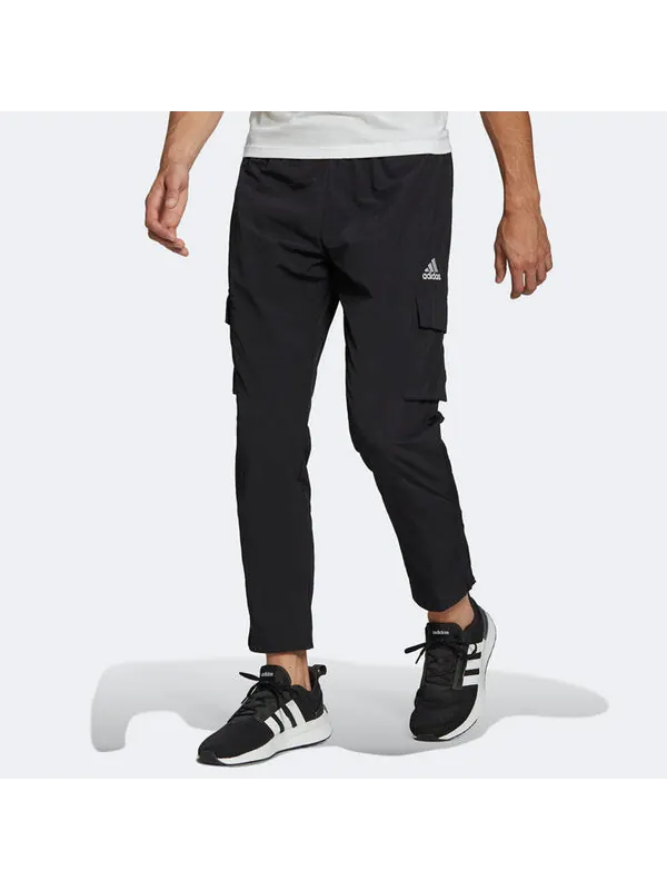 Спортивные штаны Men's adidas Solid Color Logo Cargo Pocket Casual Sports Pants/Trousers/Joggers — изображение 2 из 4, мульти