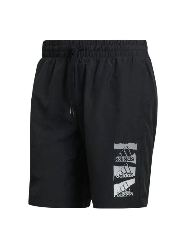 Шорты men's casual sports logo woven shorts black Adidas — изображение 1 из 4, мульти