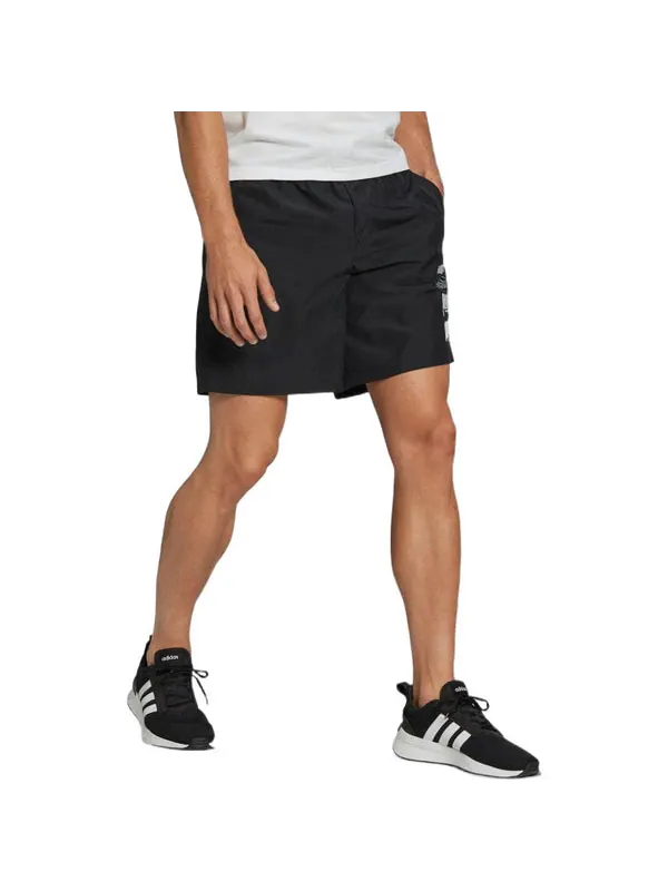 Шорты men's casual sports logo woven shorts black Adidas — изображение 4 из 4, мульти
