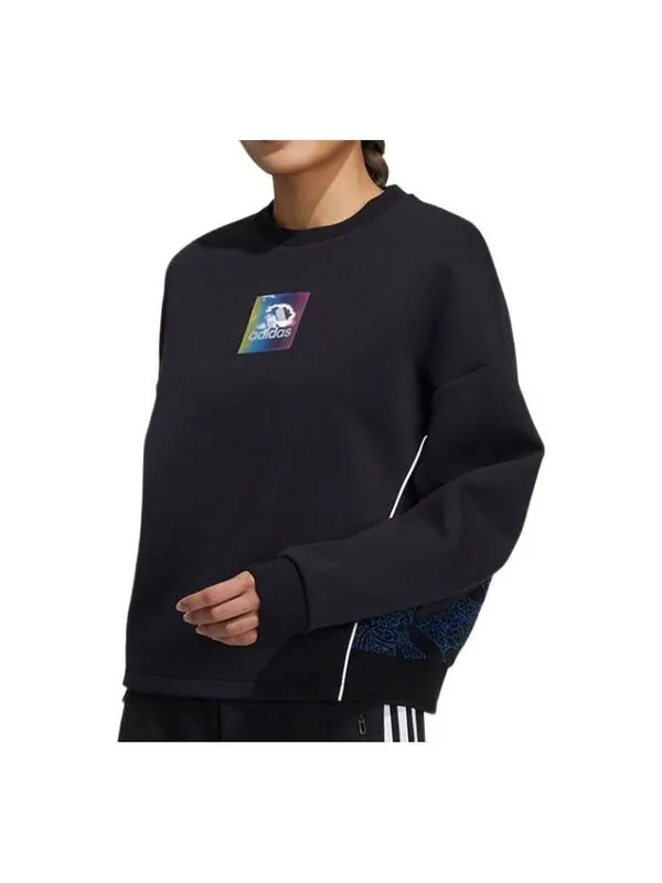 Свитер свитшот экипажа Adidas — изображение 3 из 3, черный/синий