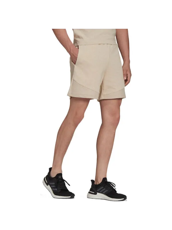 Шорты men's botandyed short solid color straight loose shorts light khaki Adidas — изображение 2 из 4, мульти