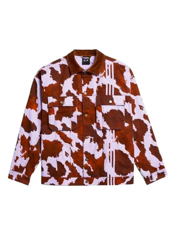 Куртка (WMNS) adidas originals x IVY PARK French Terry Denim 'Cow-Print' — изображение 1 из 2, мульти