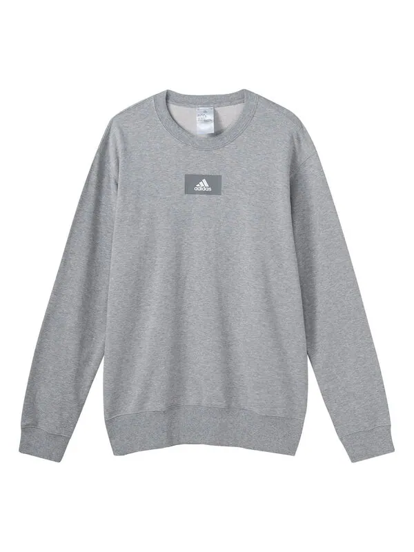 Толстовка Men's adidas Round Neck Training Sports Knit Casual Gray — изображение 1 из 3, мульти