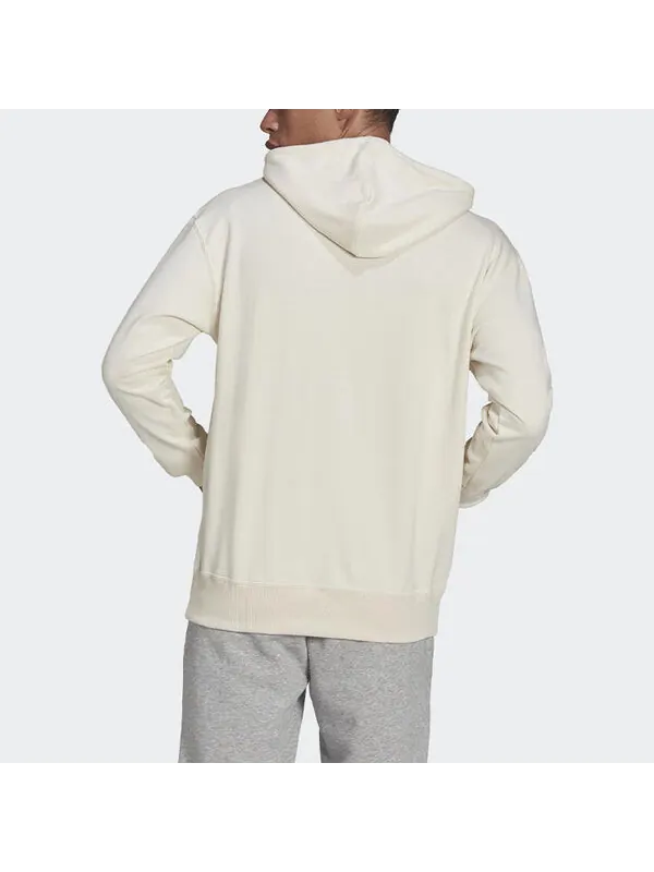 Толстовка Men's adidas Thin And Light Breathable Hooded Pullover Long Sleeves Creamy White — изображение 3 из 4, мульти