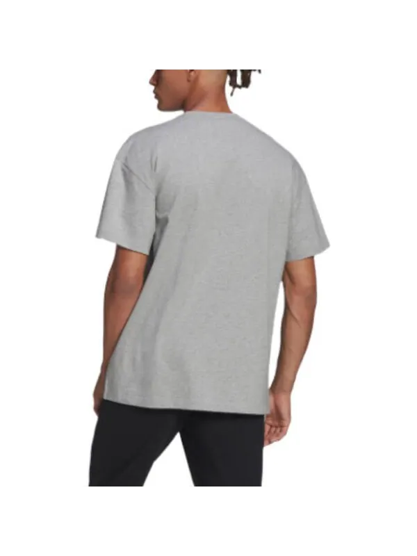 Футболка adidas M Fv T Solid Color Logo Athleisure Casual Sports Round Neck Short Sleeve Gray — изображение 4 из 4, мульти