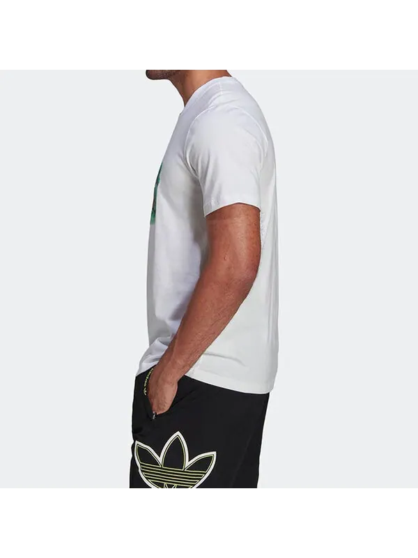 Футболка adidas originals Character Pattern Printing Round Neck Short Sleeve White — изображение 3 из 4, мульти
