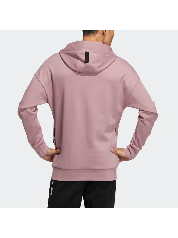 Толстовка men's wj swt hood martial arts series printing sports light purple Adidas — изображение 3 из 4, светлый фиолетовый