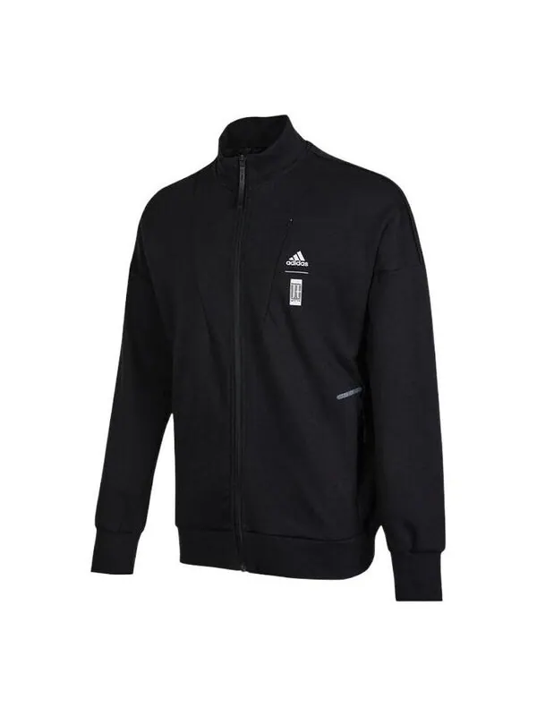 Куртка Men's adidas Martial Arts Series Stand Collar Sports Jacket Black — изображение 1 из 4, черный