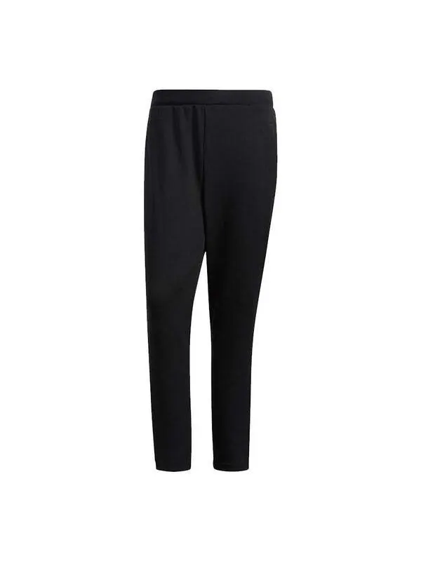 Спортивные штаны Men's adidas Wj Kn Pm Pnt Solid Color Training Running Sports — изображение 1 из 4, черный