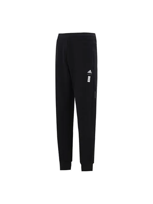 Спортивные штаны Men's adidas Wj Pnt Swt Martial Arts Series Logo Knit Bundle Feet Sports — изображение 1 из 4, черный