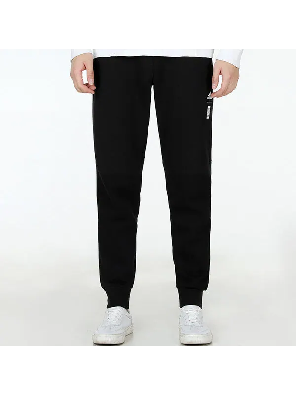 Спортивные штаны Men's adidas Wj Pnt Swt Martial Arts Series Logo Knit Bundle Feet Sports — изображение 3 из 4, черный