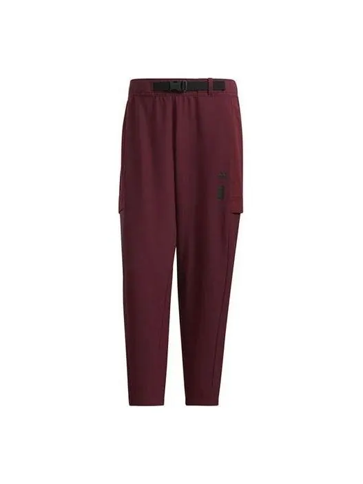 Брюки wj trans woven pants 'burgundy' Adidas — изображение 1 из 4, бордовый