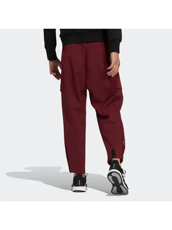 Брюки wj trans woven pants 'burgundy' Adidas — изображение 3 из 4, бордовый