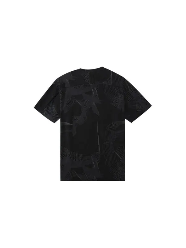 Футболка adidas Wj Aop Tee Pattern Printing Sports Training Casual Short Sleeve Black — изображение 2 из 4, мульти