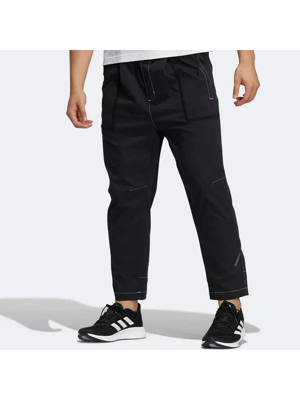 Повседневные брюки с логотипом сбоку трикотажные спортивные брюки athleisure casual Adidas, мульитколор — изображение 2 из 4