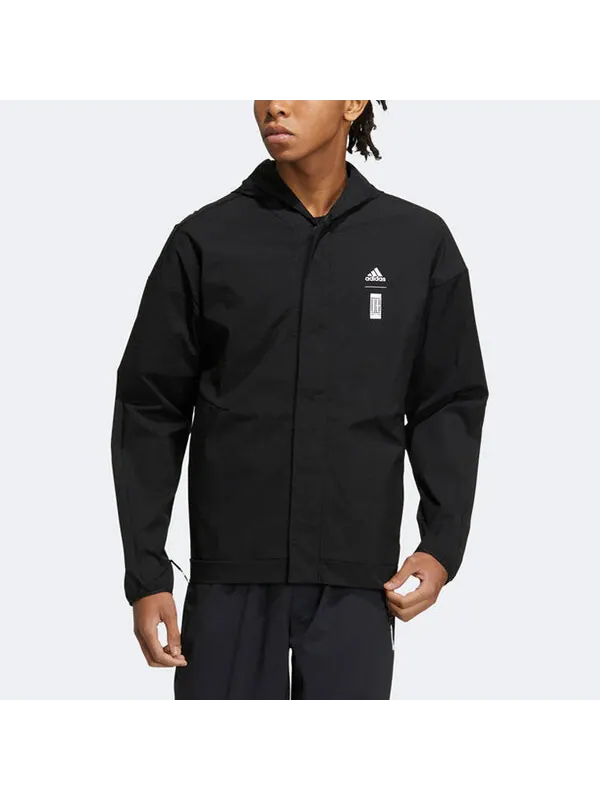 Куртка adidas WJ WB Sports Hooded Jacket Black — изображение 2 из 4, мульти