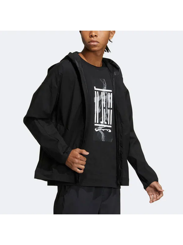 Куртка adidas WJ WB Sports Hooded Jacket Black — изображение 4 из 4, мульти