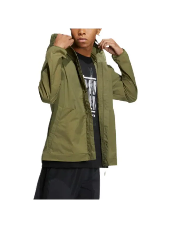 Куртка adidas WJ WB Sports Hooded Jacket Olive Green — изображение 3 из 4, мульти