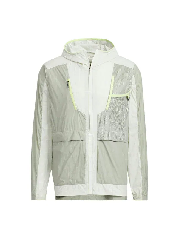 Куртка adidas TERREX U VOYG LIGHT WB Outdoor Sports Hooded Jacket Couple Style light grey — изображение 1 из 4, мульти