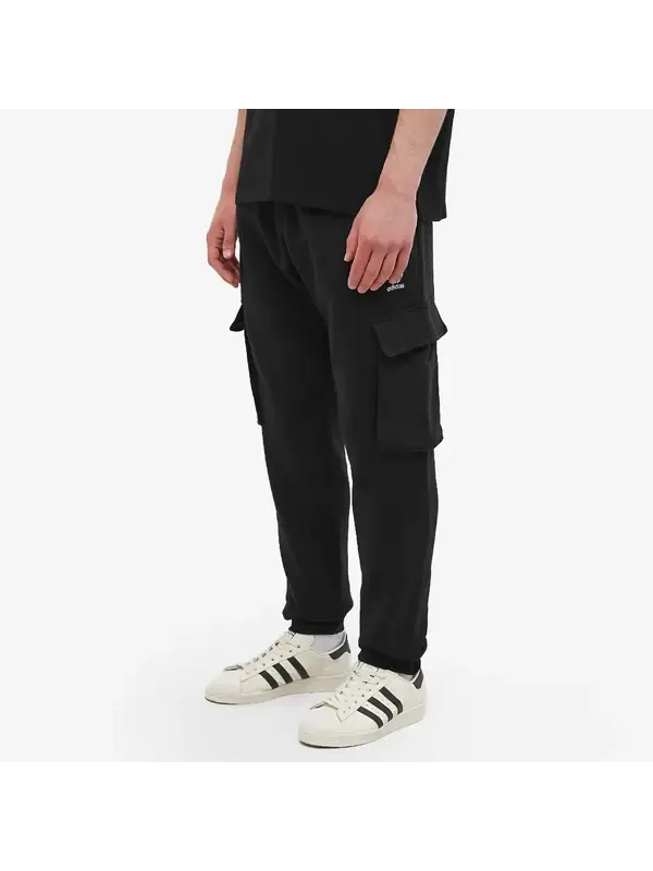 Брюки оригинальные adicolor essentials брюки-карго трилистник Adidas — изображение 3 из 4, черный