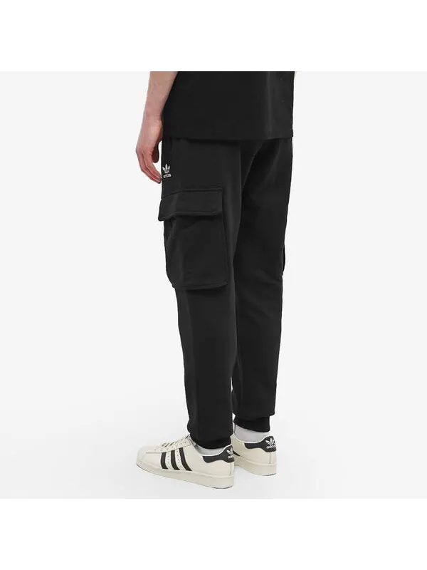 Брюки оригинальные adicolor essentials брюки-карго трилистник Adidas — изображение 4 из 4, черный