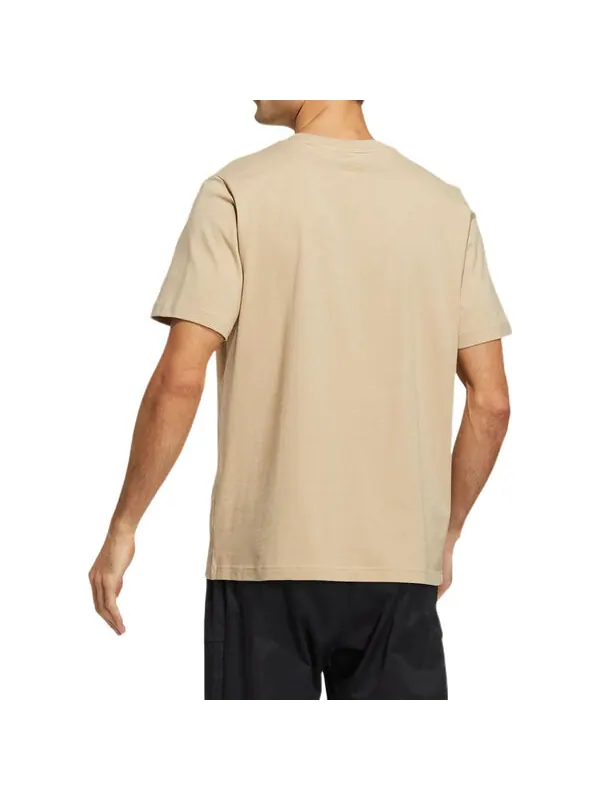 Футболка adidas Solid Color Large Logo Printing Athleisure Casual Sports Short Sleeve Brown — изображение 3 из 4, мульти